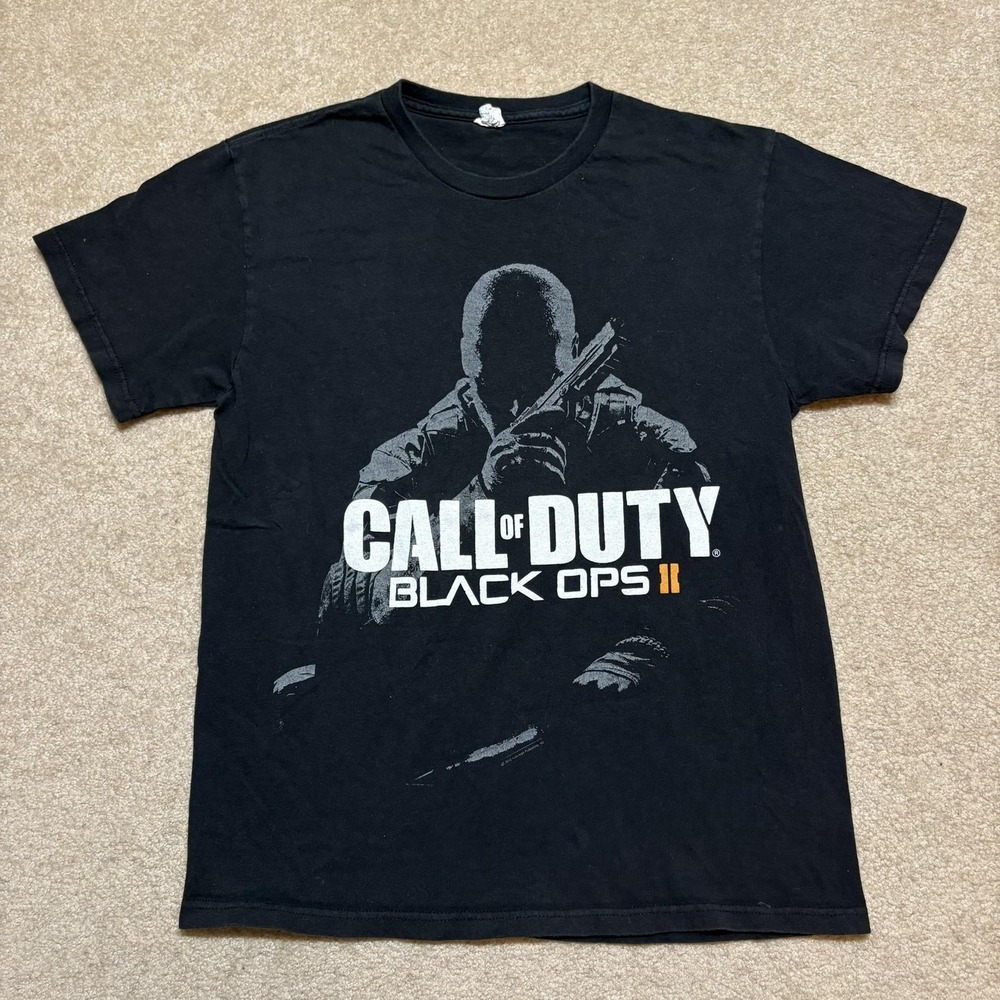Call‎ Of Duty Black Ops II Shirt Mens Medium Black Graphic Video Game Tee 2012